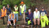 A group of the volunteers